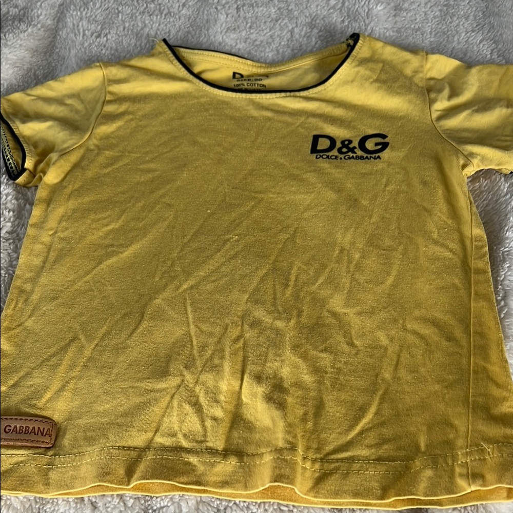 D&G Yellow Short Sleeve Tee